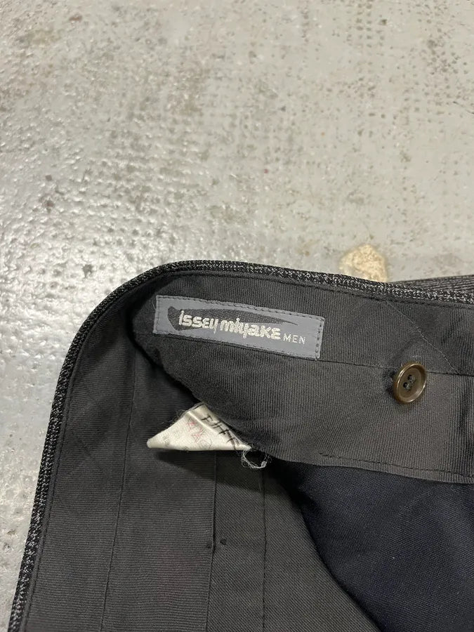 Issey Miyake Men Grey Wool Pants qppQQjG 9
