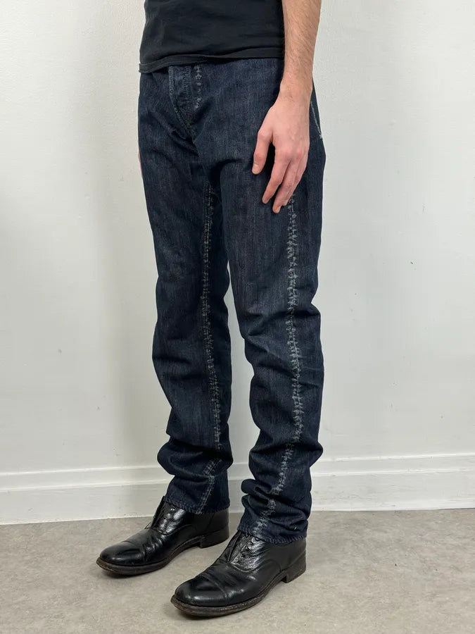 Issey Miyake Navy Signature Japanese Jeans  FluqrxD 2