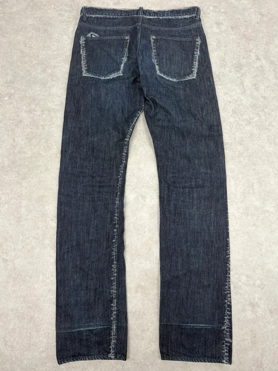Issey Miyake Navy Signature Japanese Jeans  FluqrxD 5