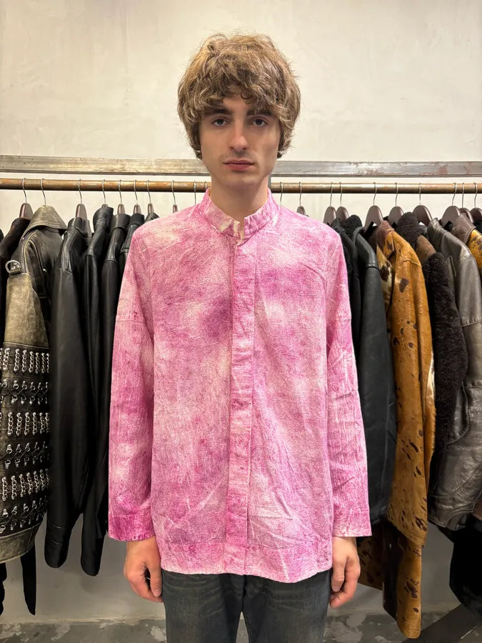 Issey Miyake Pink Textured Shirt OluxBta 2