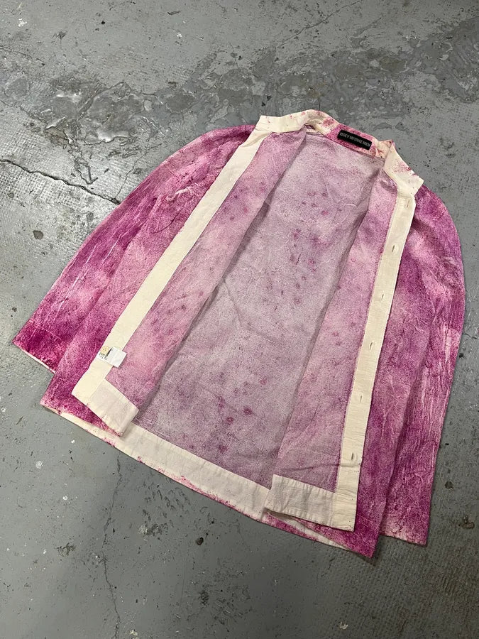 Issey Miyake Pink Textured Shirt OluxBta 5