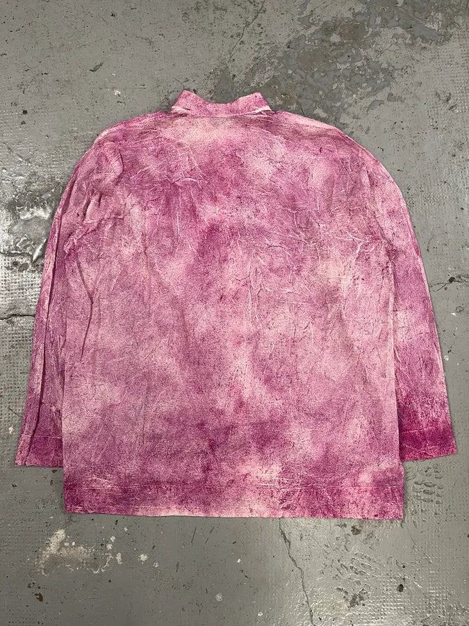 Issey Miyake Pink Textured Shirt OluxBta 1