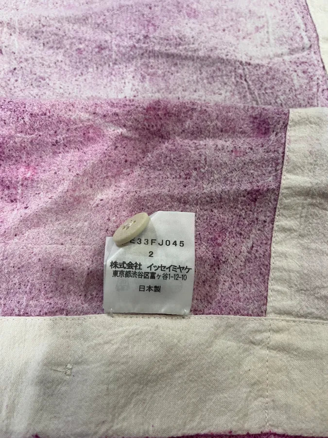 Issey Miyake Pink Textured Shirt OluxBta 9