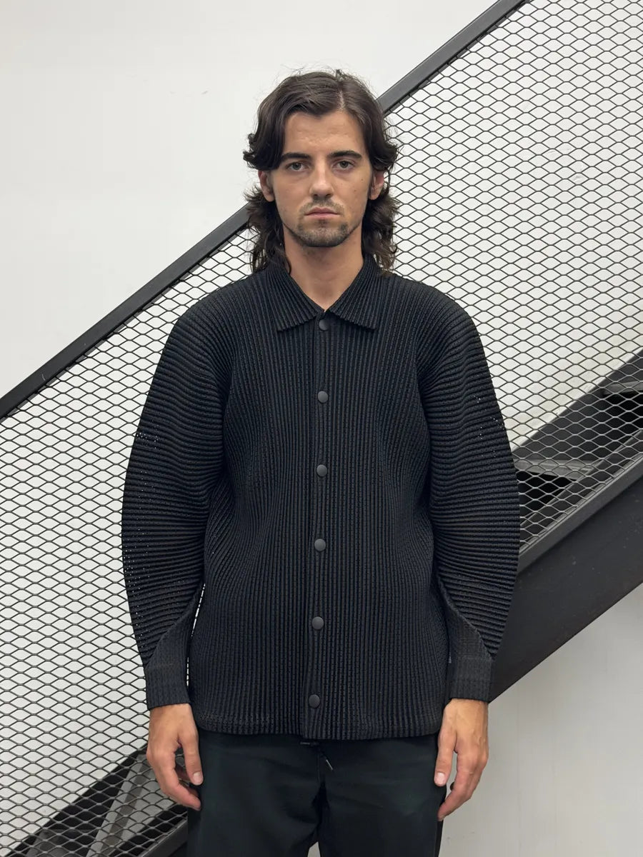 Issey Miyake Pleats Black Japan Shirt TXoMwPl 1
