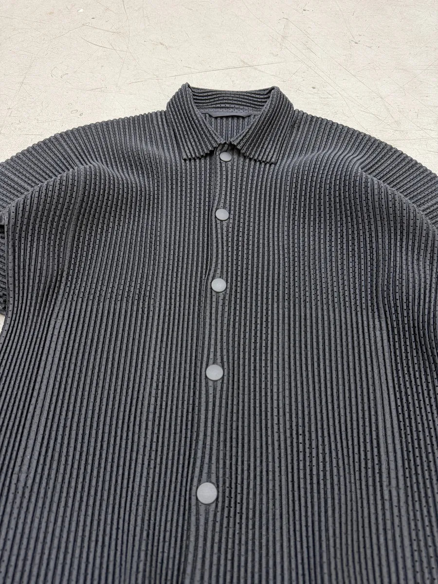 Issey Miyake Pleats Black Japan Shirt TXoMwPl 11