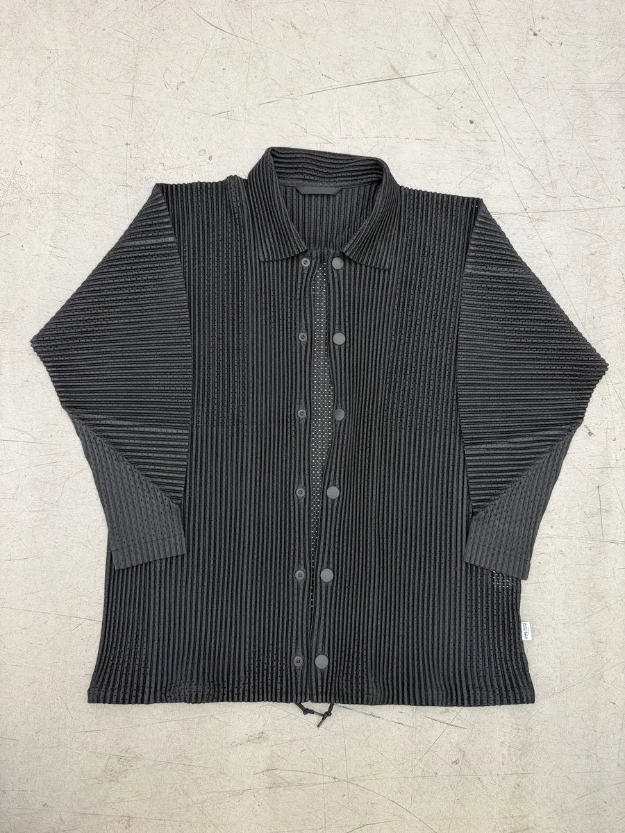 Issey Miyake Pleats Black Japan Shirt TXoMwPl 4