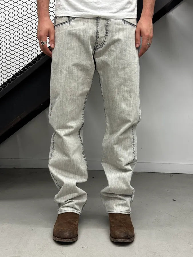 Issey Miyake Sample APOC Grey Denim Jeans eDIYenI 0