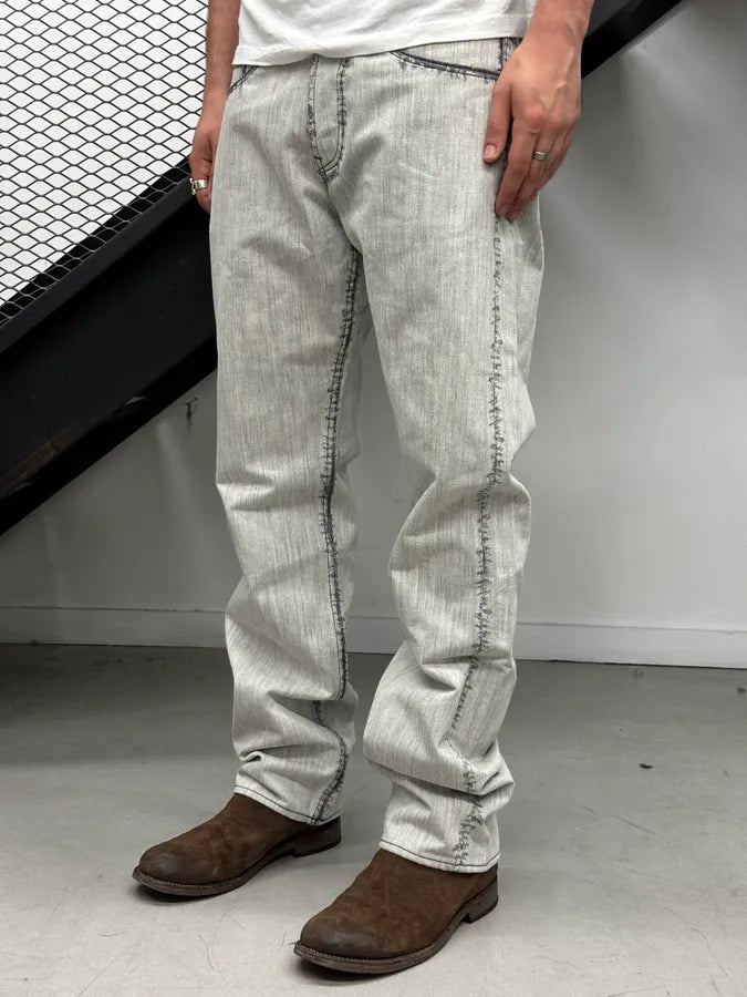 Issey Miyake Sample APOC Grey Denim Jeans eDIYenI 1