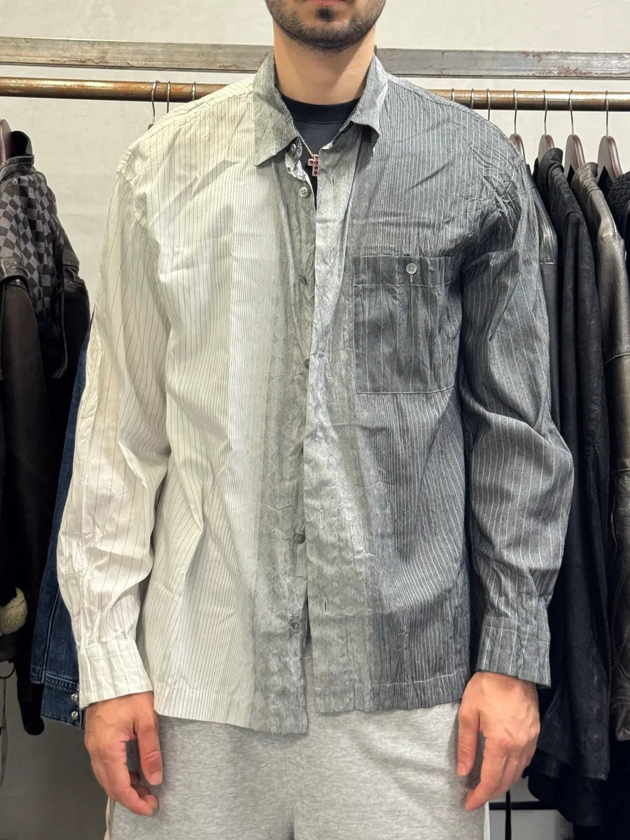 Issey Miyake White & Grey Gradient Shirt oImoiLo 1