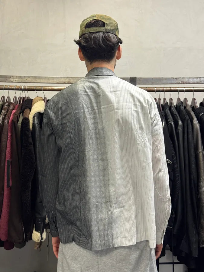 Issey Miyake White & Grey Gradient Shirt oImoiLo 2