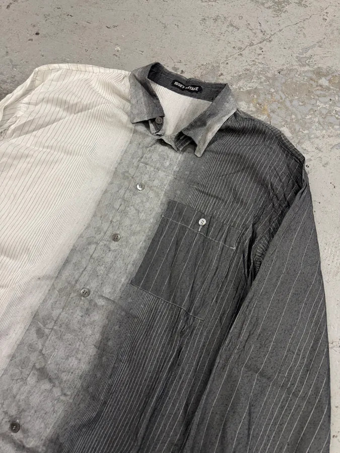 Issey Miyake White & Grey Gradient Shirt oImoiLo 3