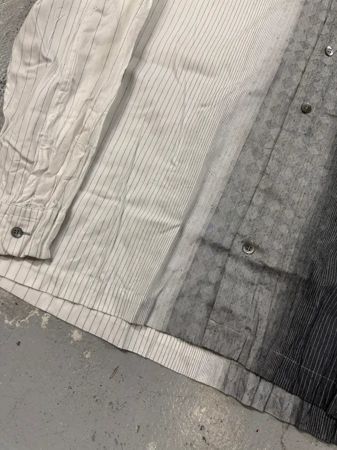 Issey Miyake White & Grey Gradient Shirt oImoiLo 4