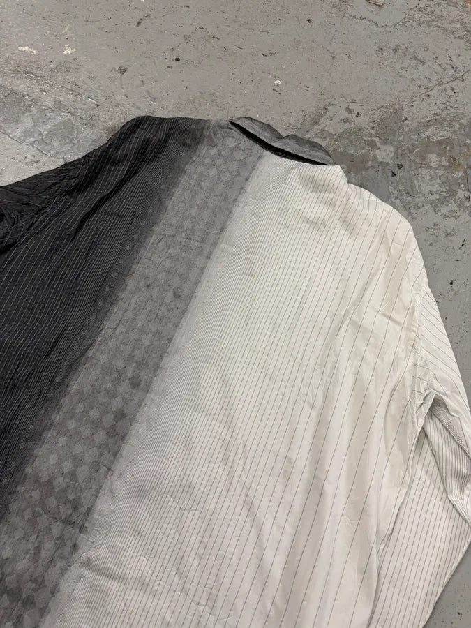 Issey Miyake White & Grey Gradient Shirt oImoiLo 5