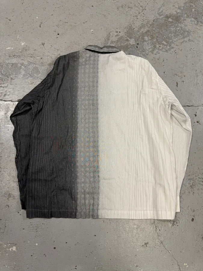 Issey Miyake White & Grey Gradient Shirt oImoiLo 6