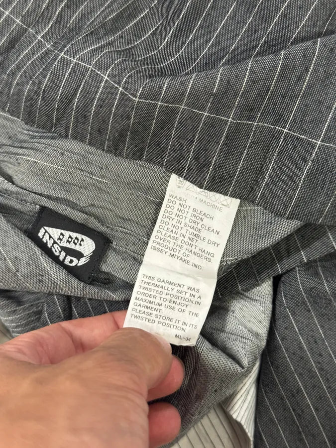 Issey Miyake White & Grey Gradient Shirt oImoiLo 7