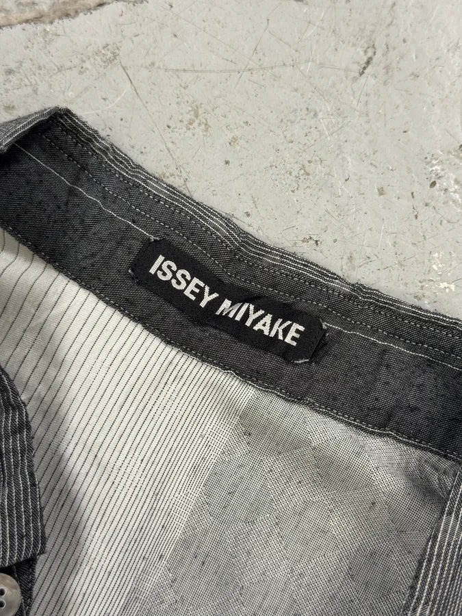 Issey Miyake White & Grey Gradient Shirt oImoiLo 9