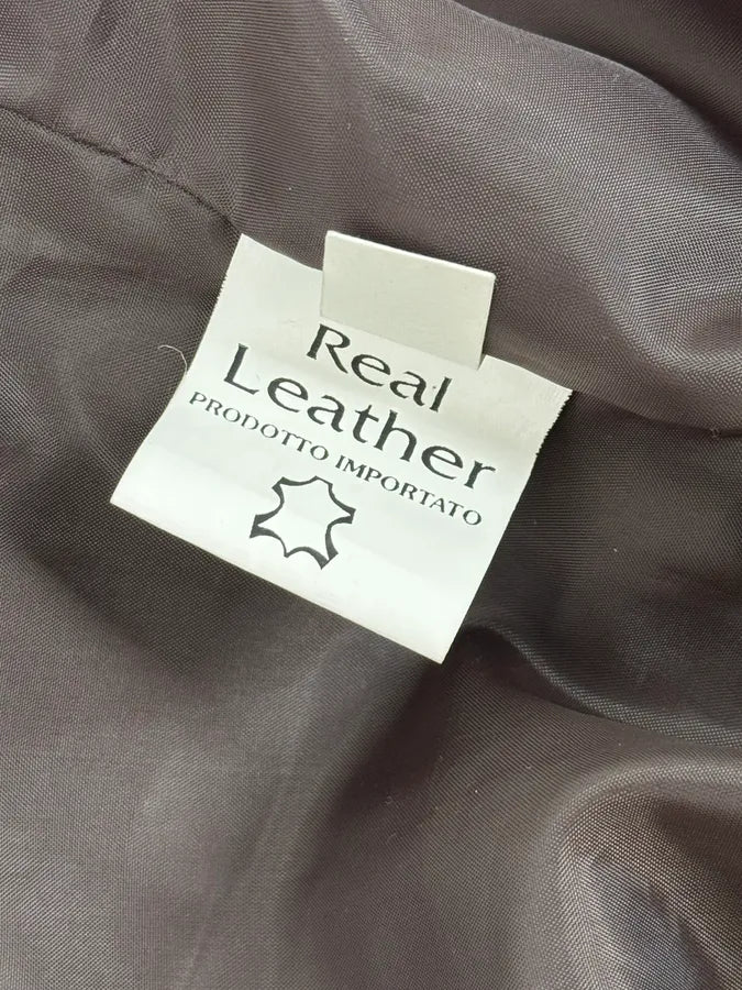 Italian Archive Brown Suede Leather Buttoned Jacket TjKZzTr 9