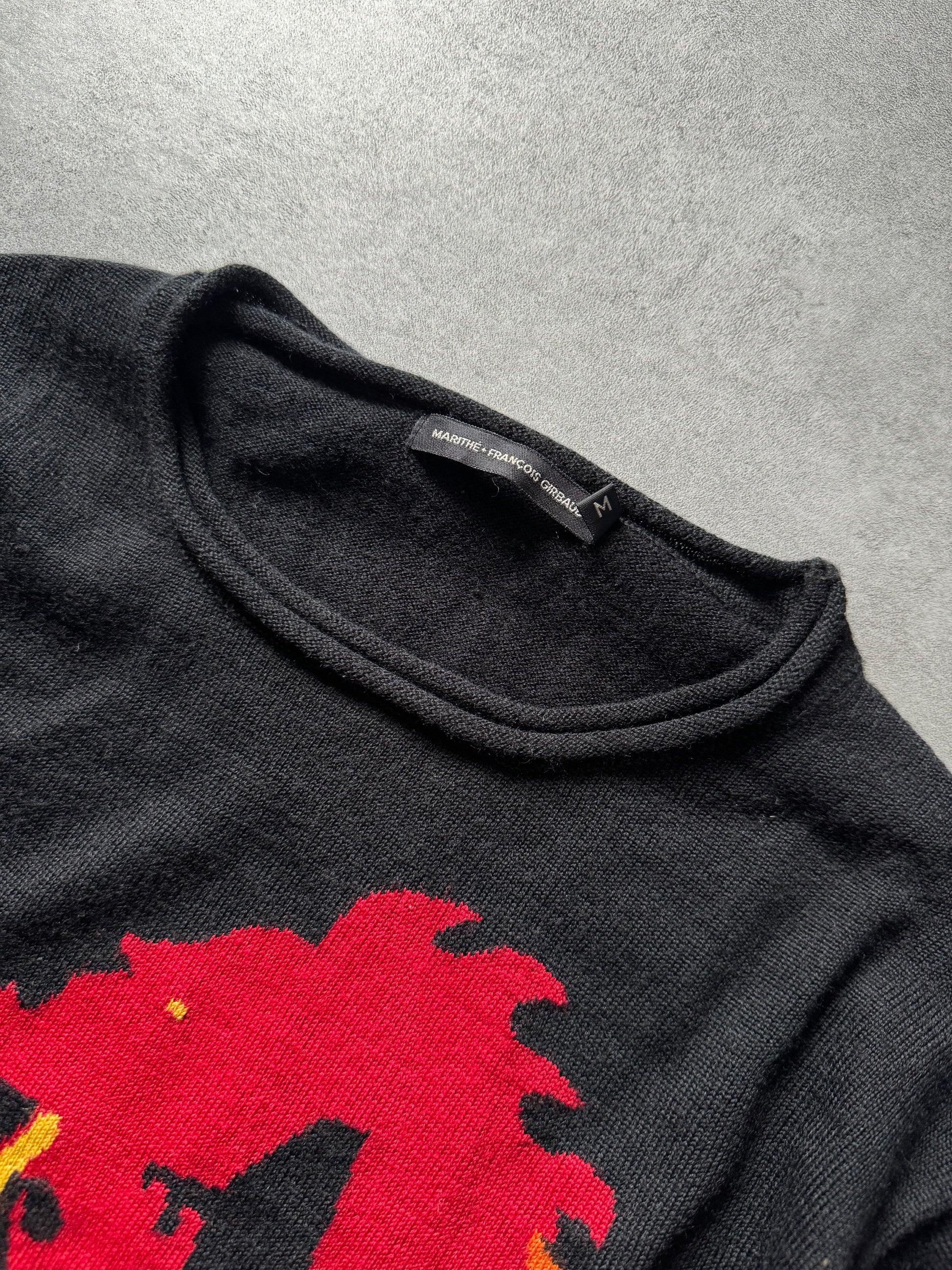 2000s Marithé + François Girbaud Dragon Wool Sweater (M) - 8