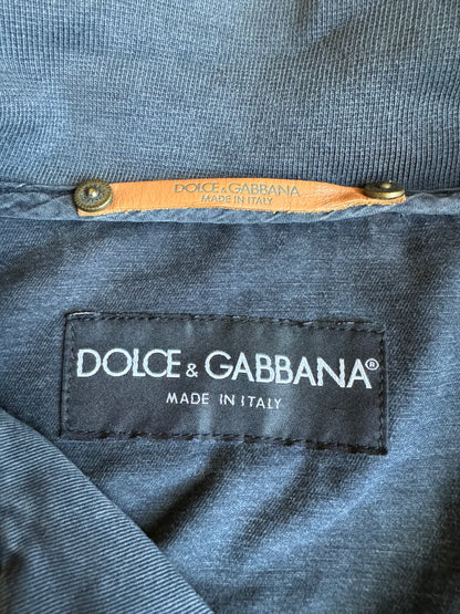 SS2008 Dolce & Gabbana Distressed Tern Grey Buttons Jacket (M) - 9