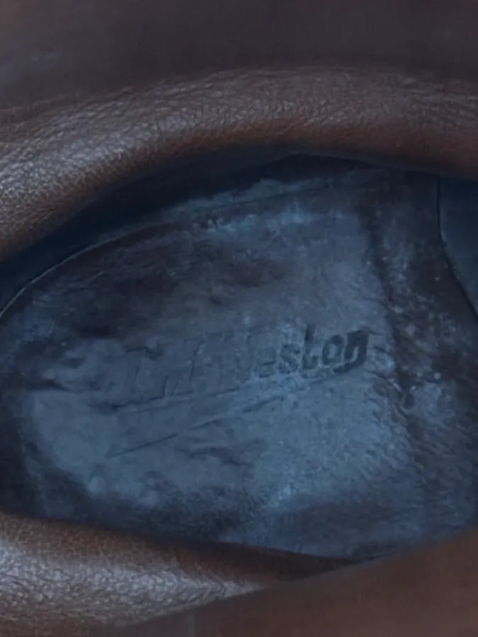 J.M. Weston Black Ankle Leather Western Boots vIbldYn 7