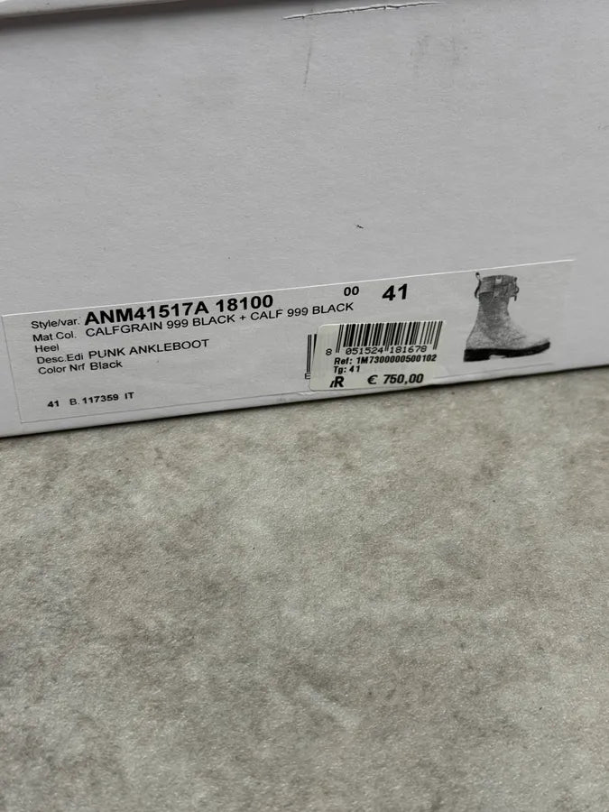 J.W. Anderson Black Ultra Zip Ankle Leather Boots RefgQag 9