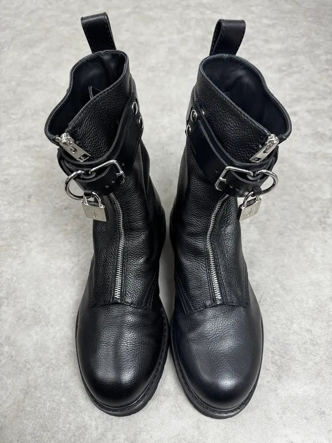 J.W. Anderson Black Ultra Zip Ankle Leather Boots RefgQag 2