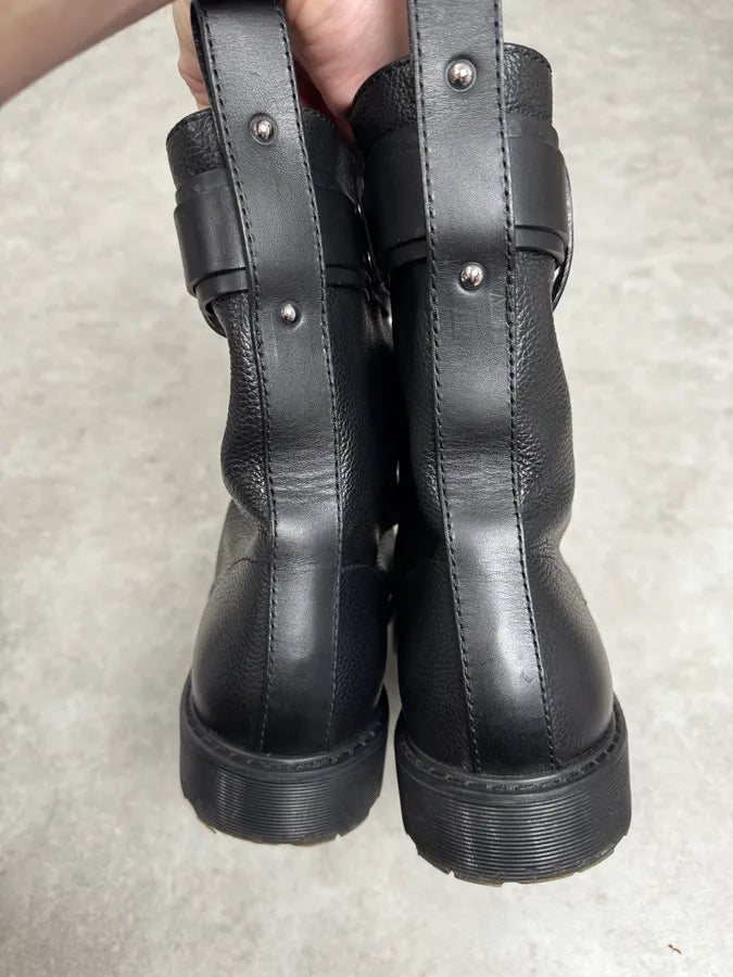 J.W. Anderson Black Ultra Zip Ankle Leather Boots RefgQag 4