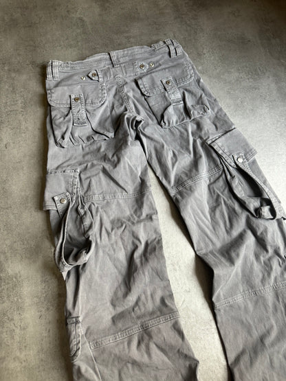 SS2004 Dolce & Gabbana Multi Pockets Cargo Grey Pants (M) - 3