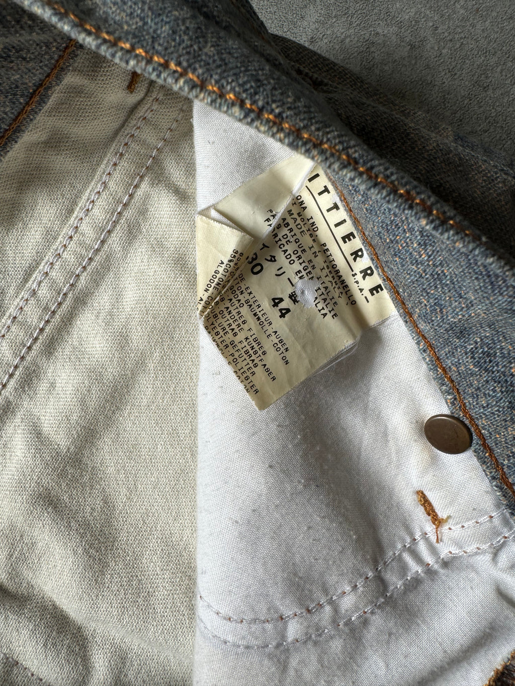 2000s Cavalli Trompe L'Oeil Denim Pockets Pants (M) - 9