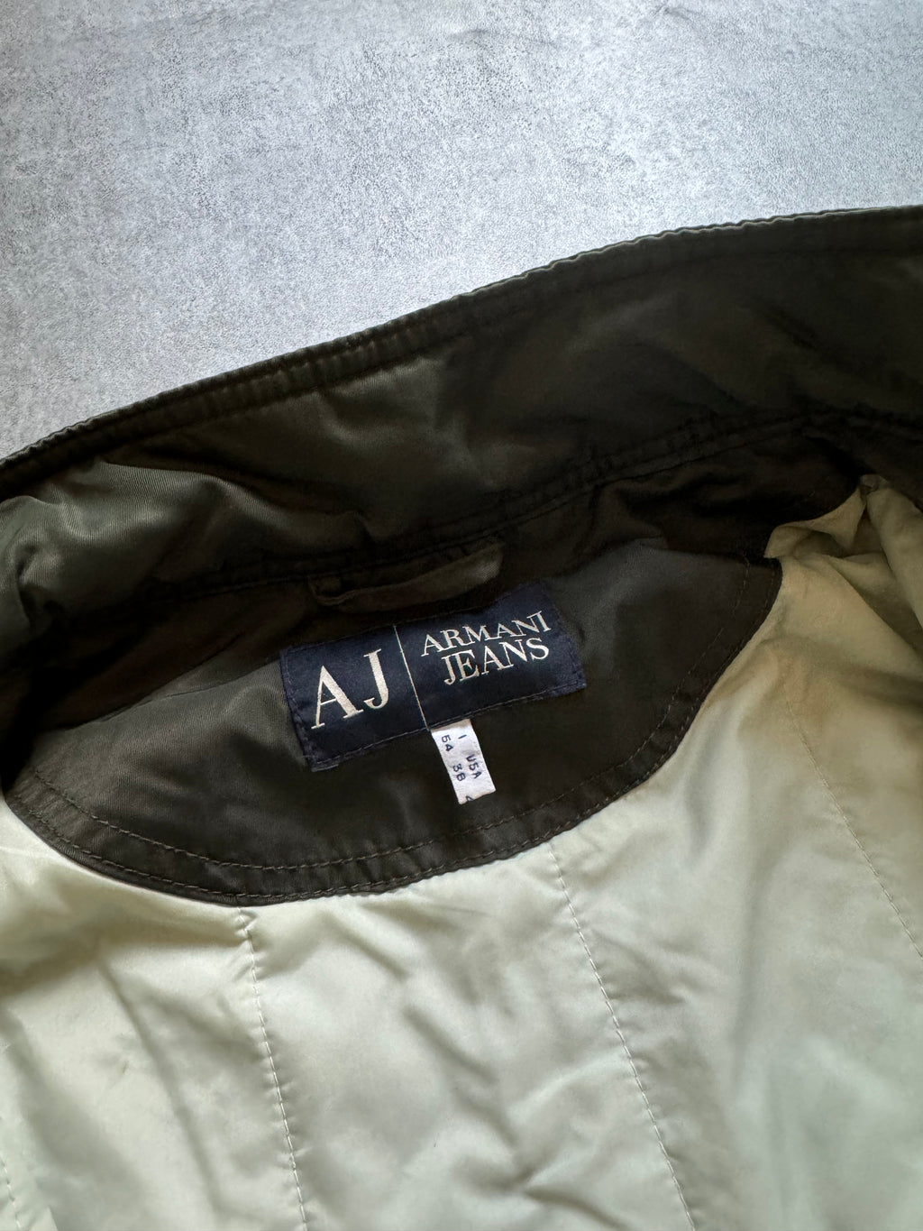 2000s Armani Olive Utility Drift Bomber Jacket (L) - 6