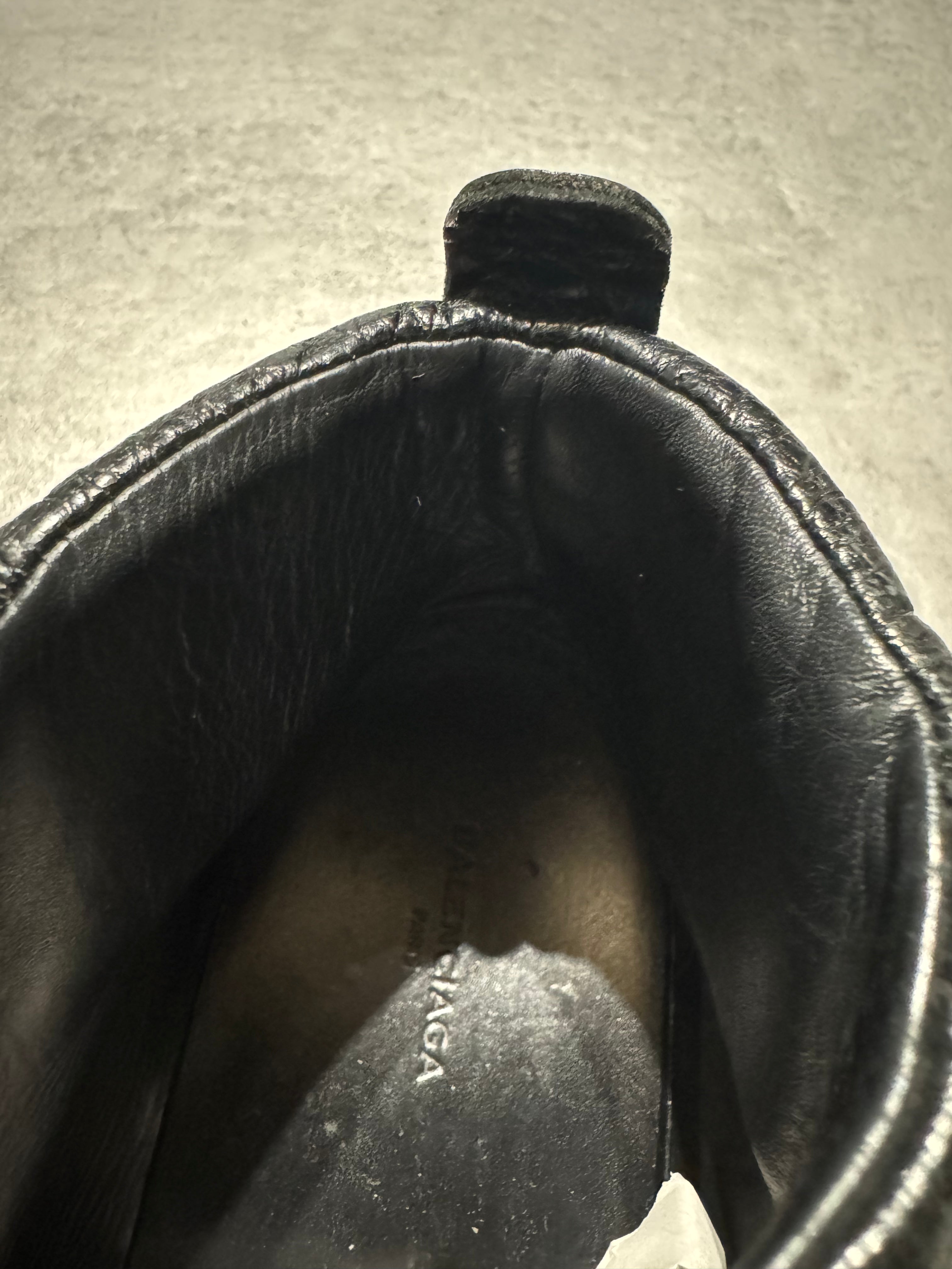 Balenciaga Arena Black High Leather Shoes (37,5) - 8