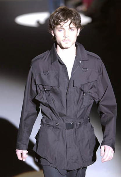 SS2002 Gucci Black Imperial Trench Jacket by Tom Ford (L) - 2