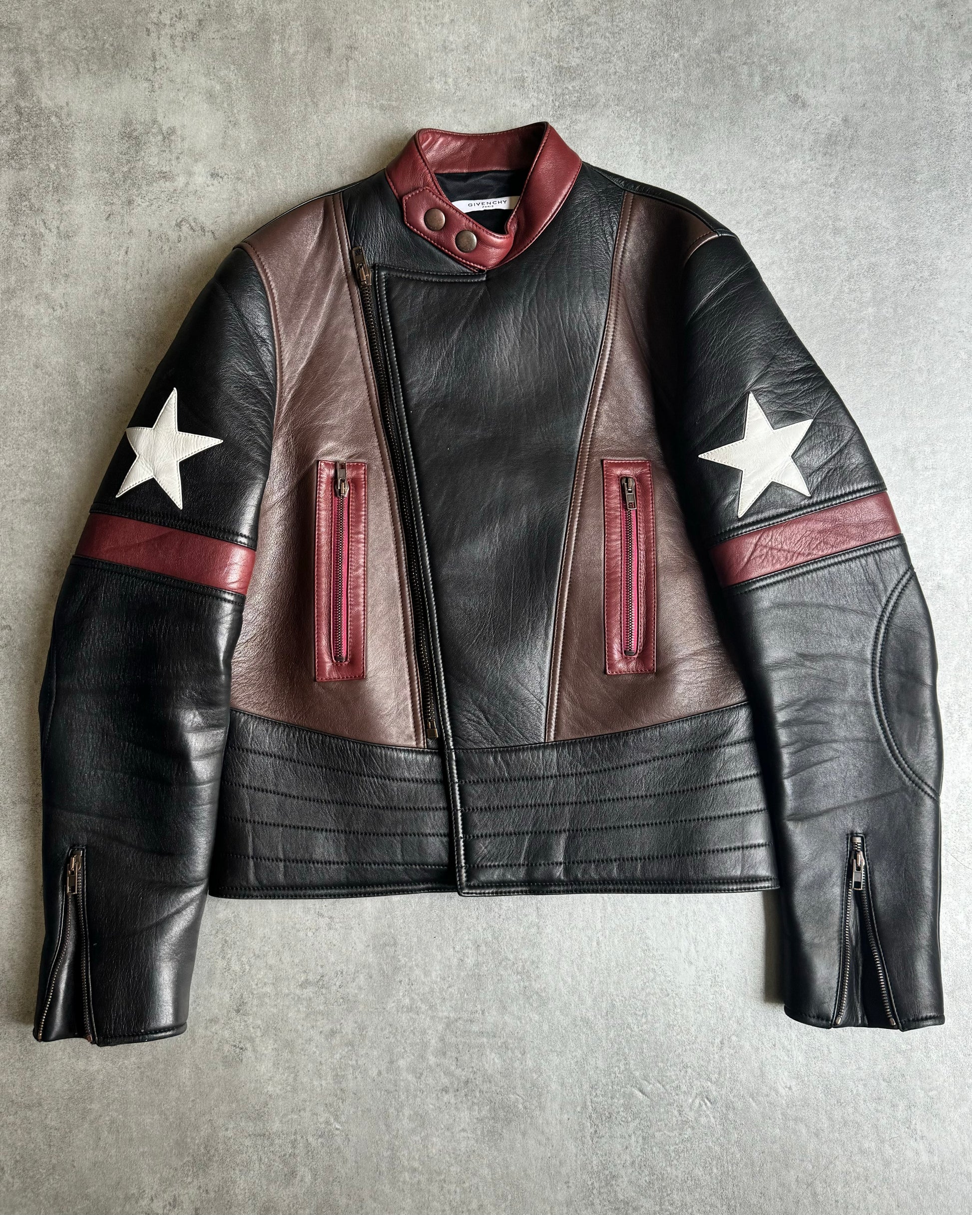 AW2016 Givenchy Moto Star Asymmetrical Biker Leather Jacket by Riccardo Tisci (M) - 6