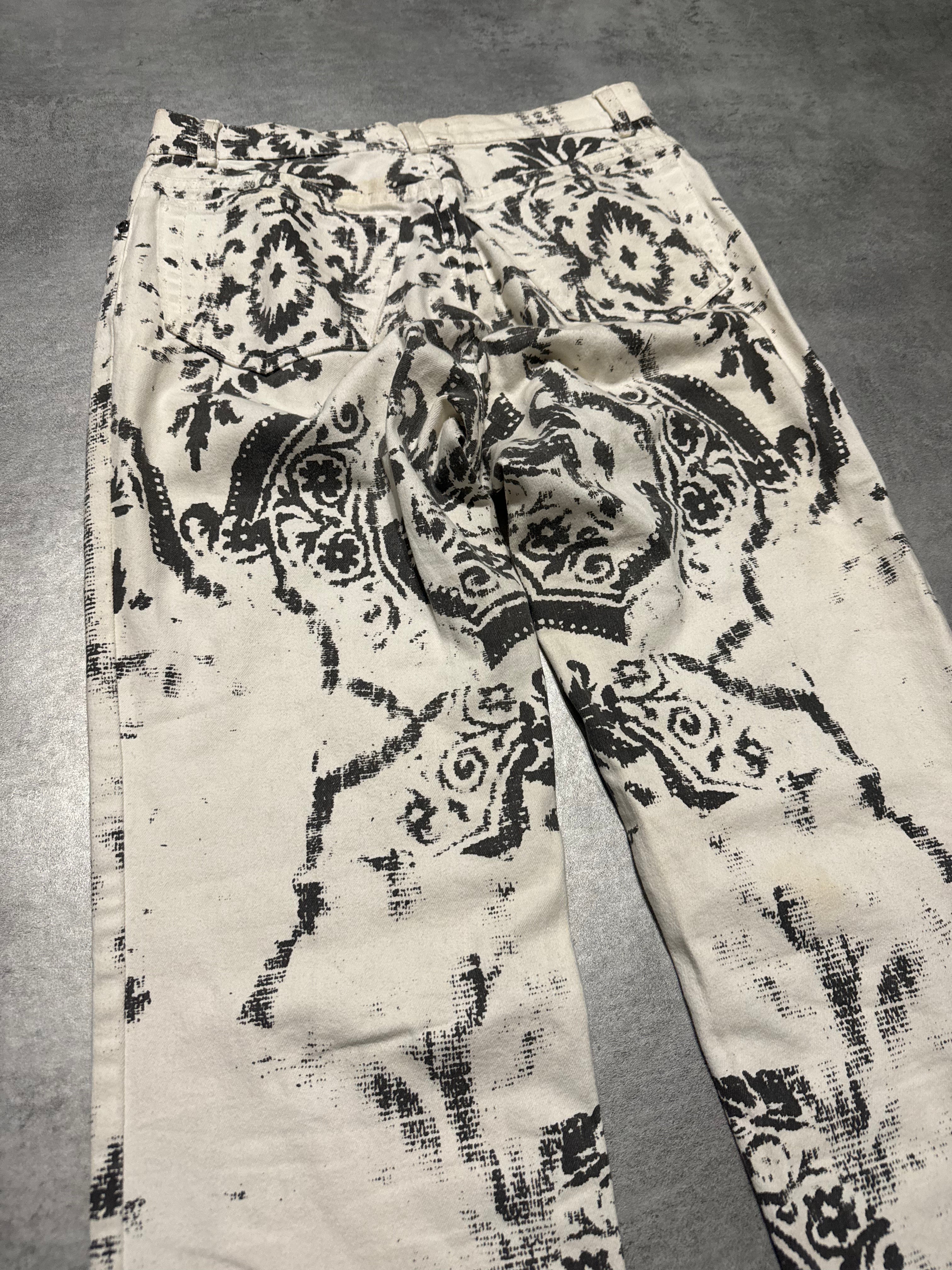 1990s Roberto Cavalli Royal Arabic Mozaic Pants (S) - 3