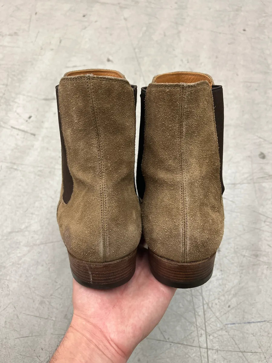 2010s Saint Laurent Beige Suede Chelsea Boots jKQvuuiR 5