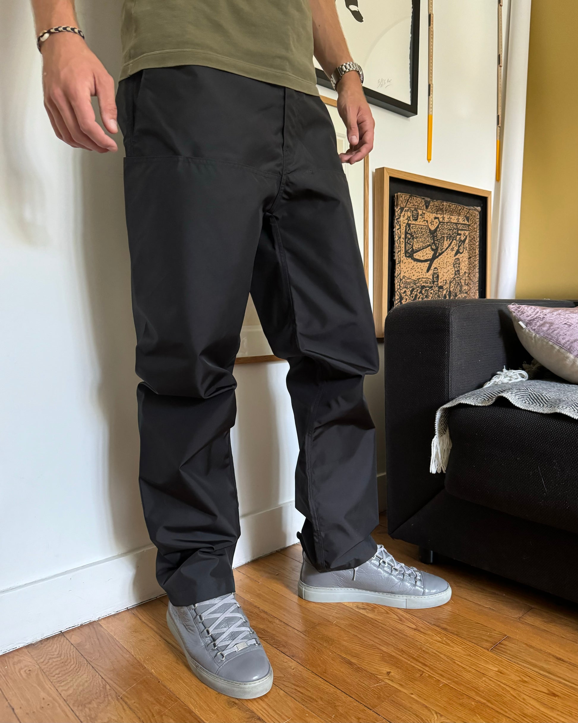 Yeezy Gap Nylon Black Pants (M) - 2