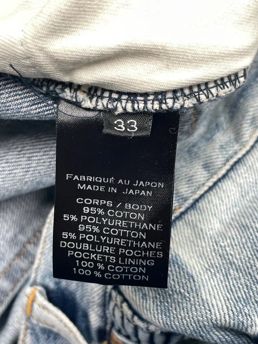 SS2017 Balmain Light Blue Denim Ribbed Biker Jeans jNYgcKIo 11