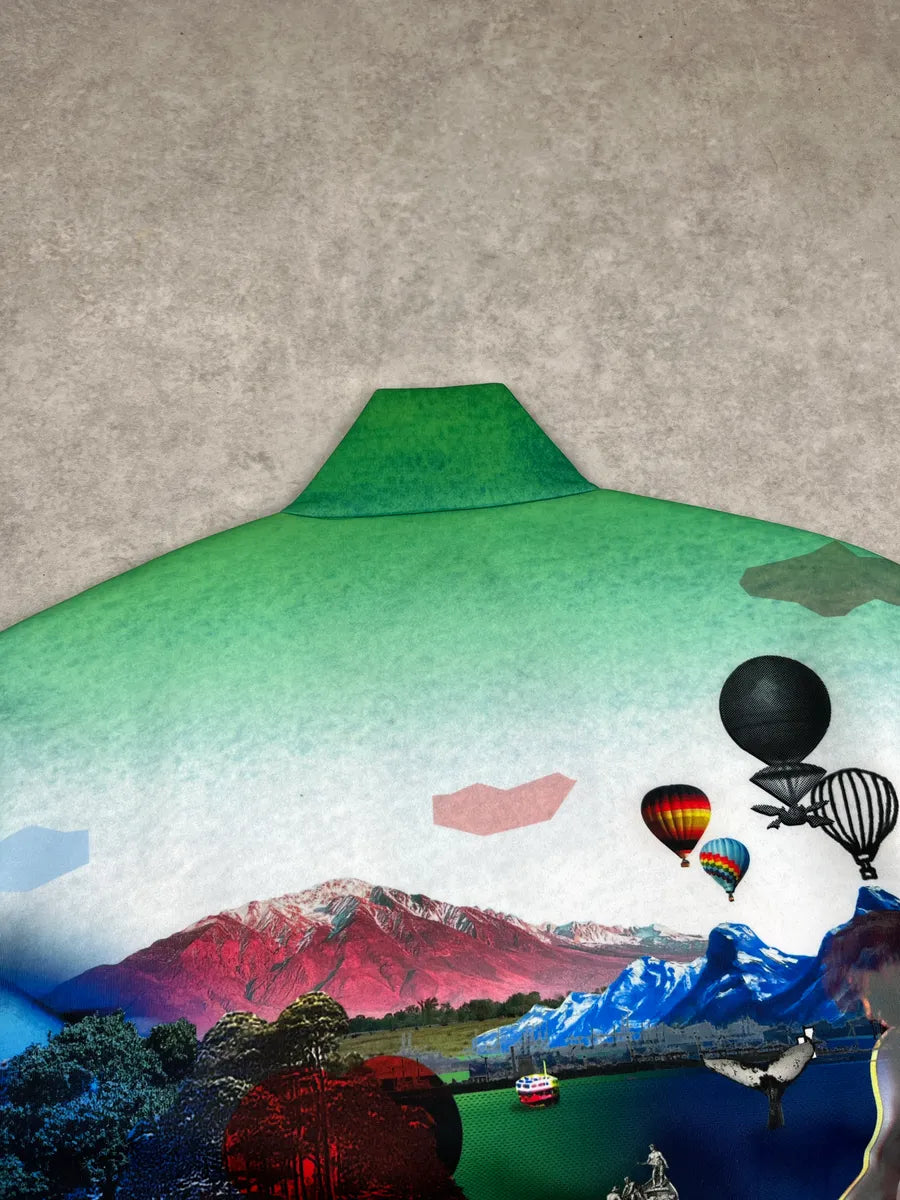SS2019 Prada Multicolor Surreal Landscape Zip-Up Sweater jQdqKqmm 6