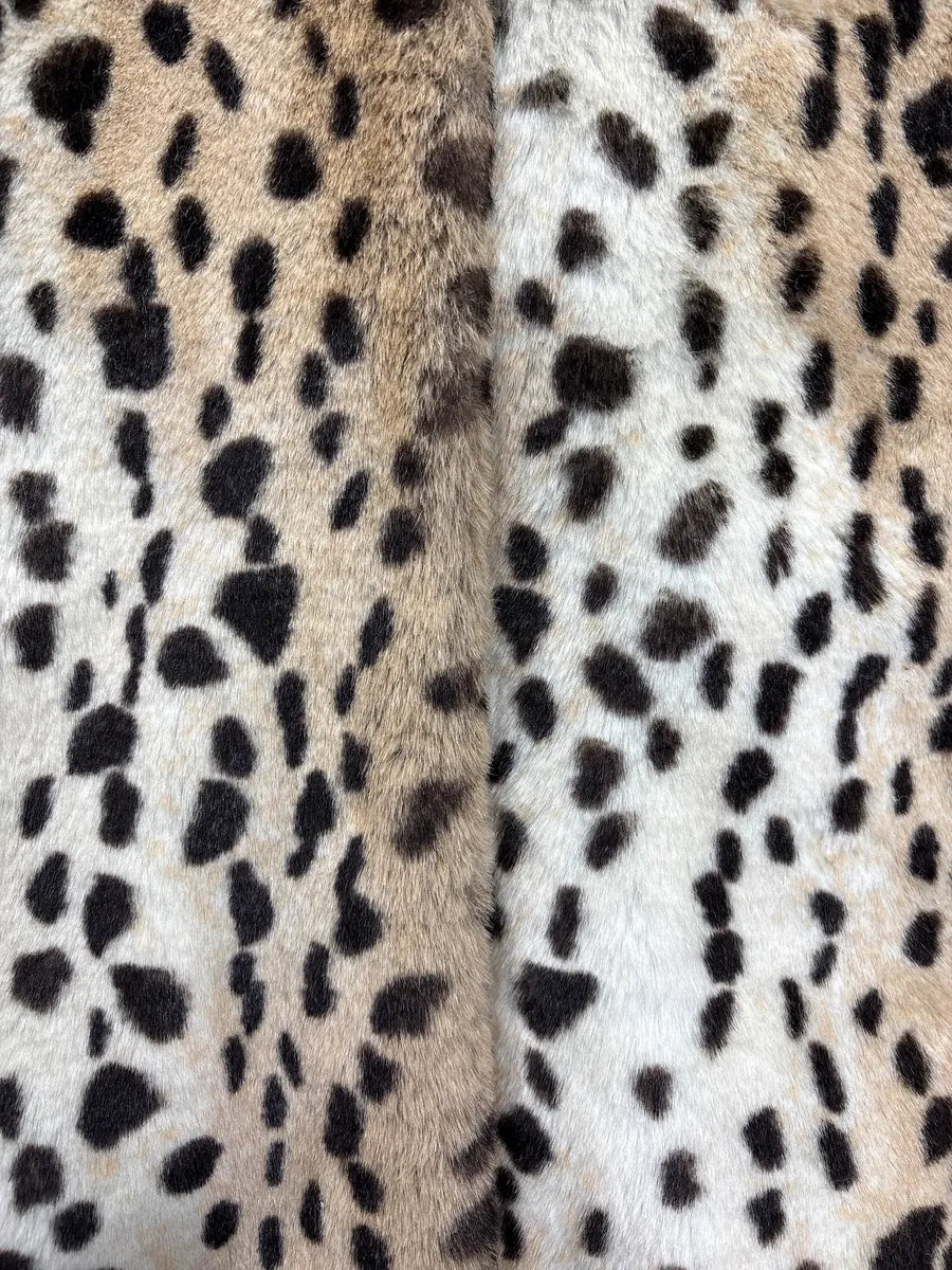 2000s Chloé Beige Faux Fur Leopard Leather Collar Coat jTeRHkcF 10