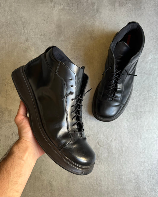 AW1999 Prada Vibram Hybride Leather Boots (44) - 1