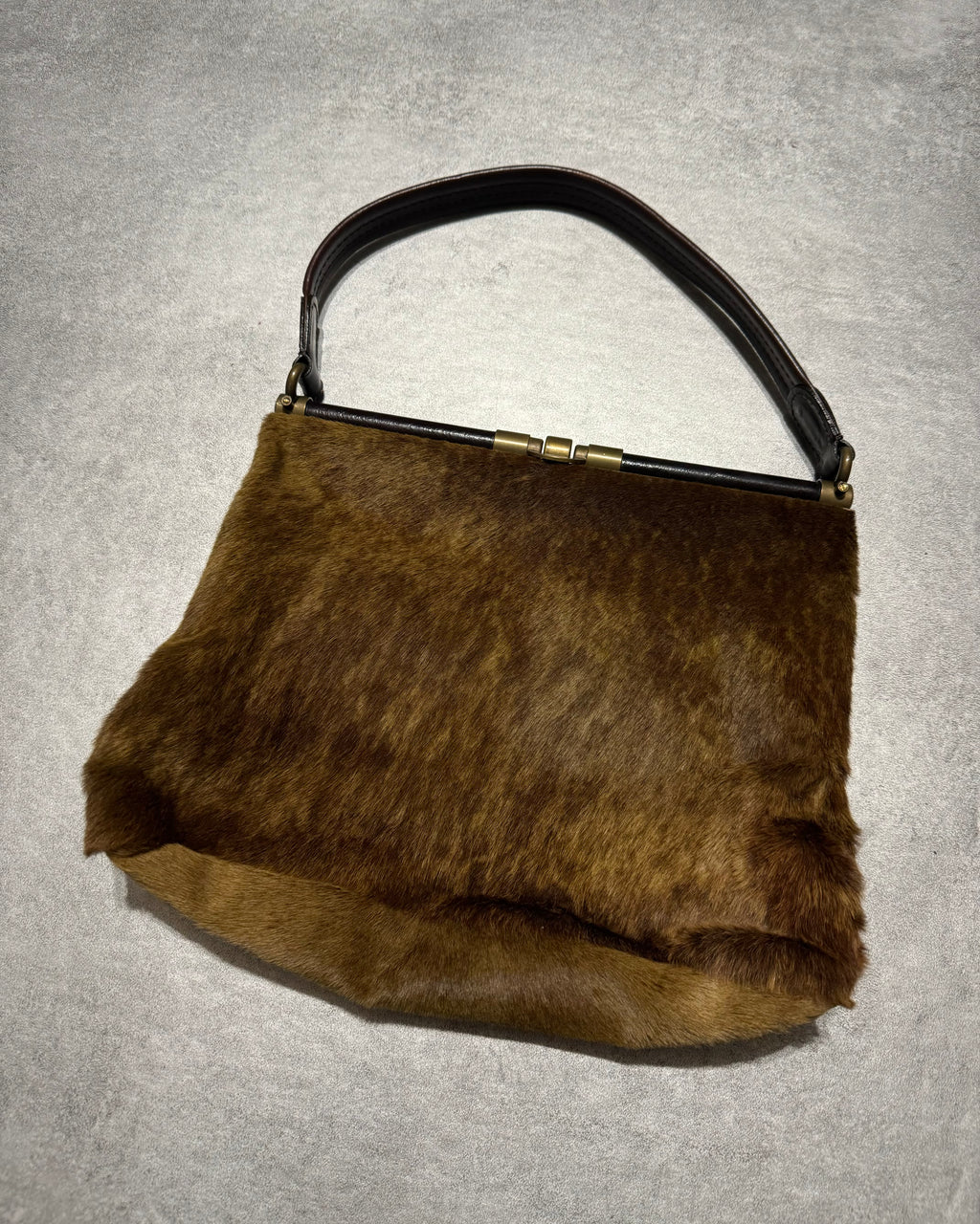 Marni Fur Excellence Camel Bag (OS) - 1