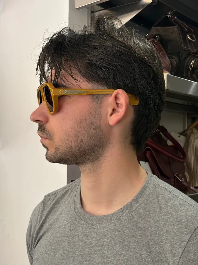 Jacques Marie Mage Aviator Camel Sunglasses QKVEcOl 2