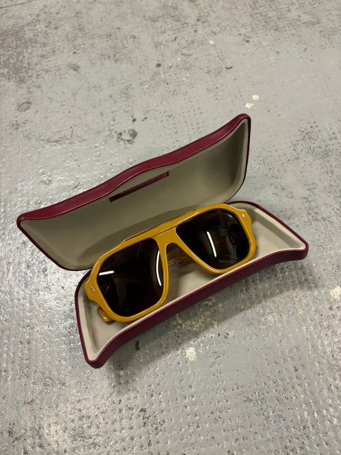 Jacques Marie Mage Aviator Camel Sunglasses QKVEcOl 0