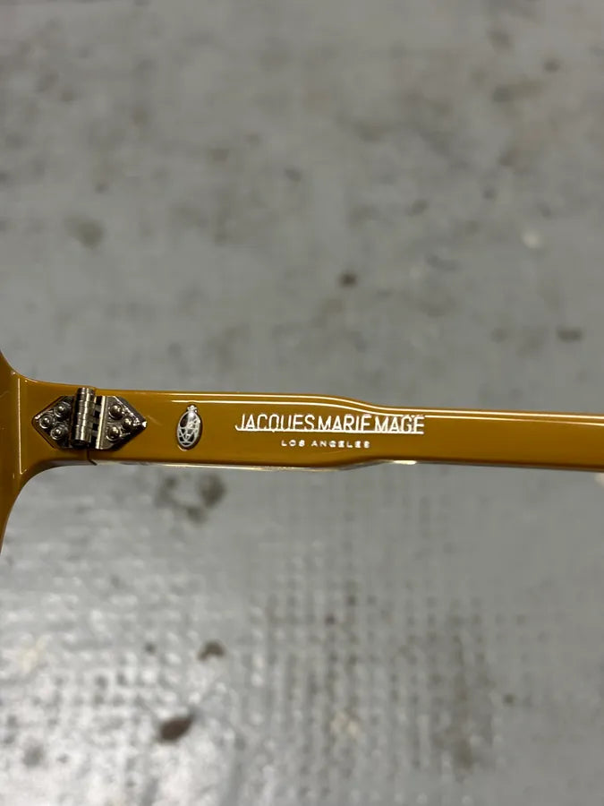 Jacques Marie Mage Aviator Camel Sunglasses QKVEcOl 6