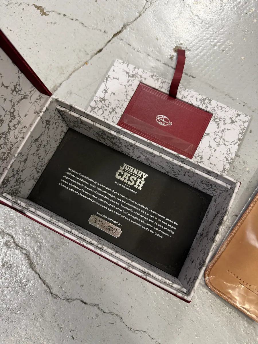 Jacques Marie Mage Black Johnny Cash Sunglasses QSqVYNw 11