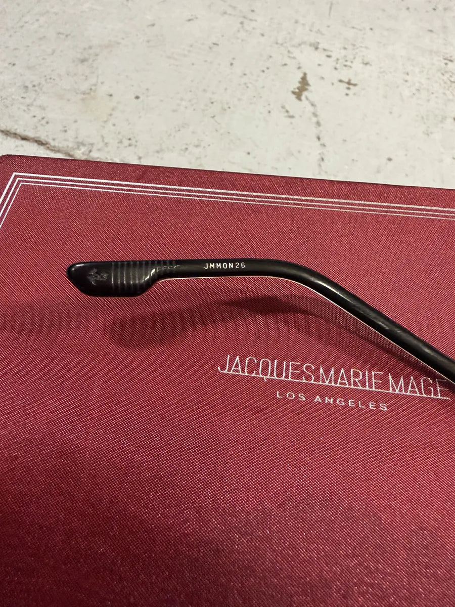 Jacques Marie Mage Black Leonard Japan Aviator Sunglasses MCzFhEG 12