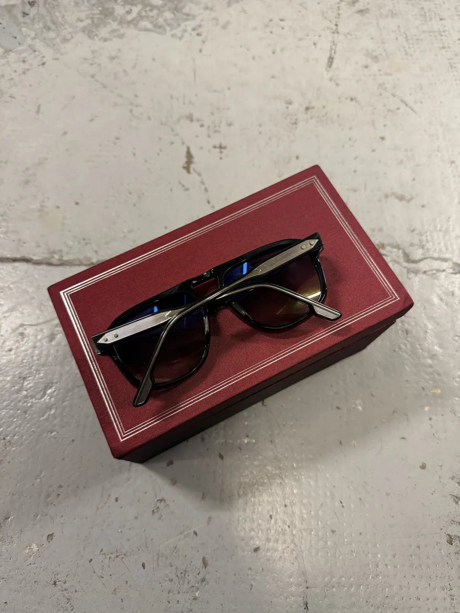 Jacques Marie Mage Black Leonard Japan Aviator Sunglasses MCzFhEG 4