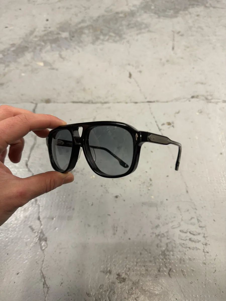 Jacques Marie Mage Black Leonard Japan Aviator Sunglasses MCzFhEG 5