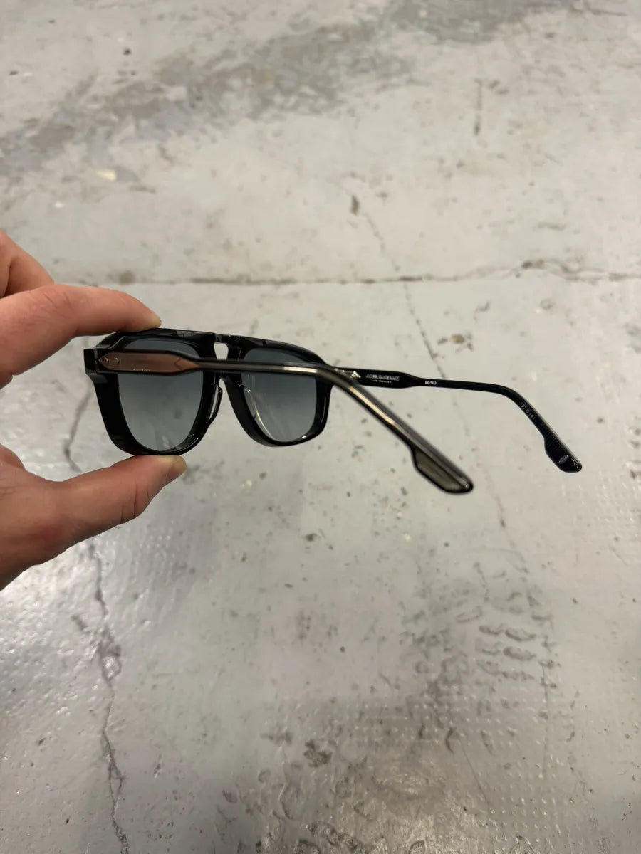 Jacques Marie Mage Black Leonard Japan Aviator Sunglasses MCzFhEG 7