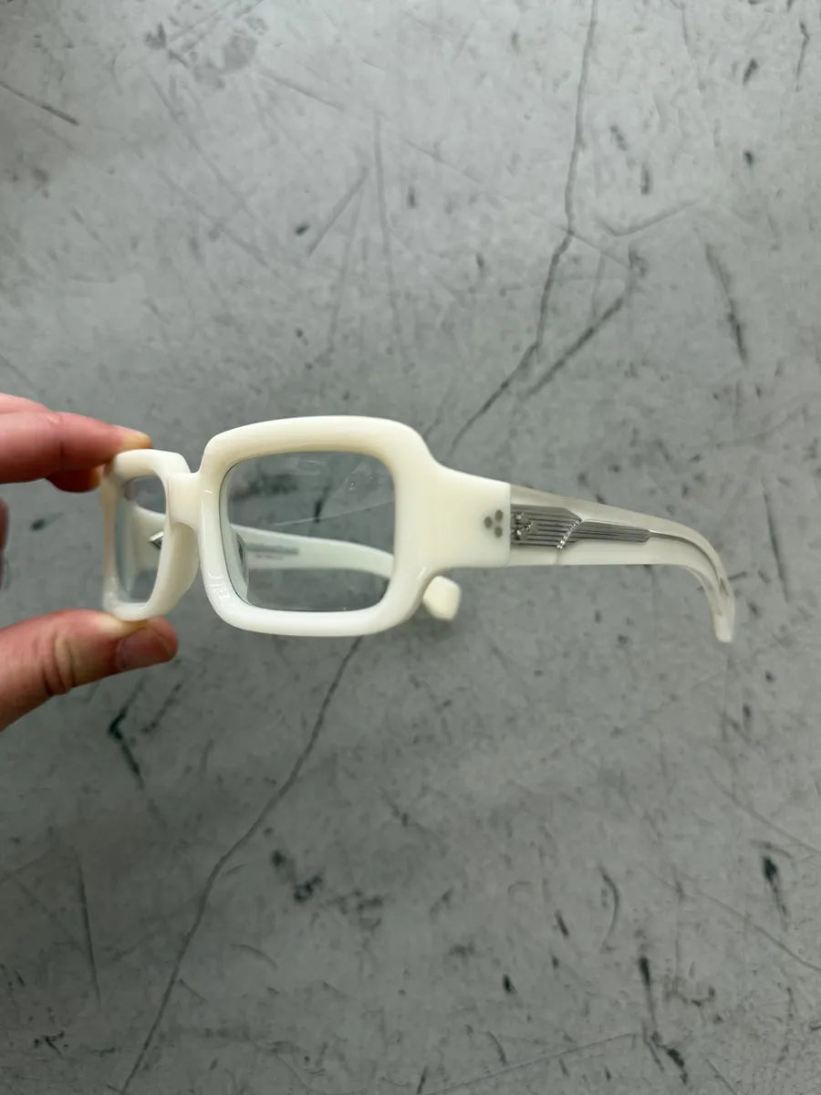 Jacques Marie Mage White Vera Italian Glasses ZFBaQzO 1